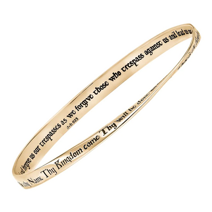 Lord's Prayer King James Version (The Our Father)  - Mobius Bracelet