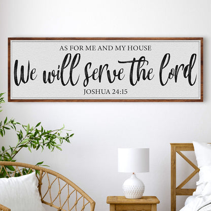 As For Me And My House We Will Serve The Lord Faith Wall Art
