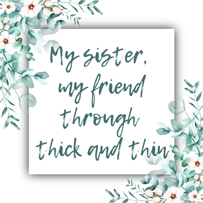 My Sister, My Friend, Through Thick and Thin - Mobius Necklace