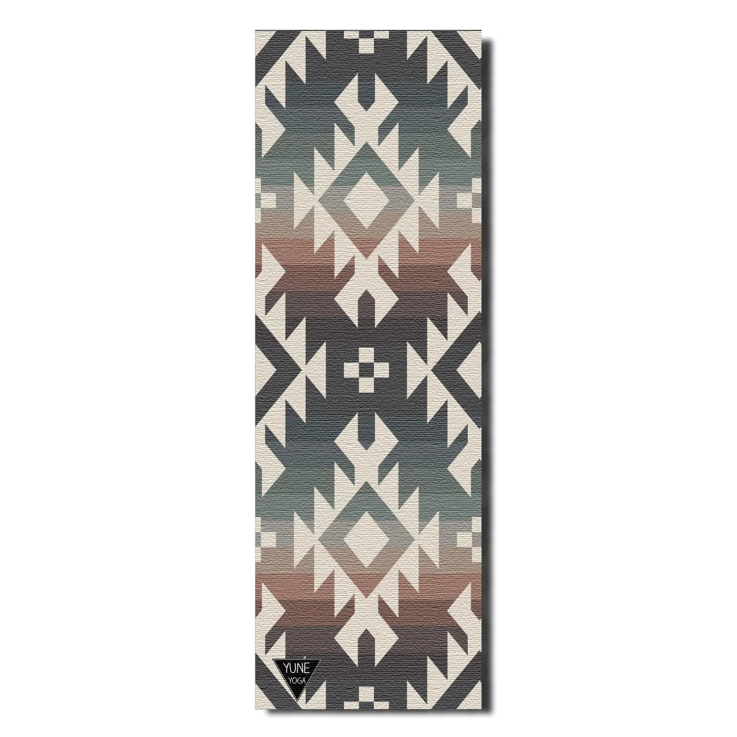 Obsidian Ridge Yoga Mat – 6 mm Extra Thick, Double-Sided Non-Slip, Eco-Friendly PER with UV-Printed Design | Yune Yoga
