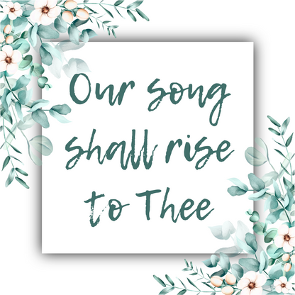 Our Song Shall Rise to Thee - G Clef Necklace