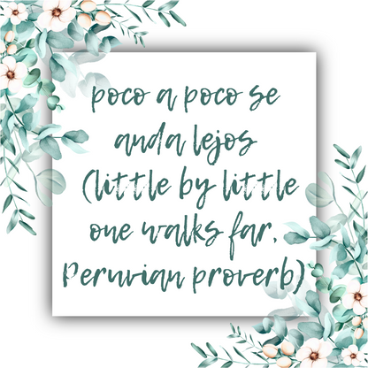 Poco a Poco (Little by Little One Walks Far) - Mobius Necklace