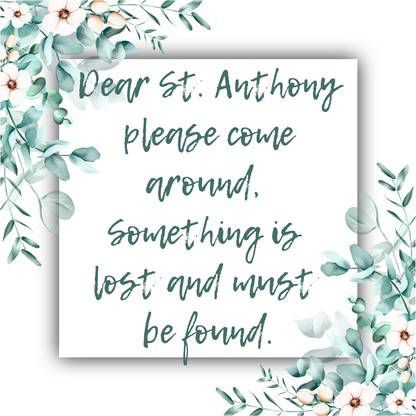 St Anthony's Prayer - Mobius Necklace