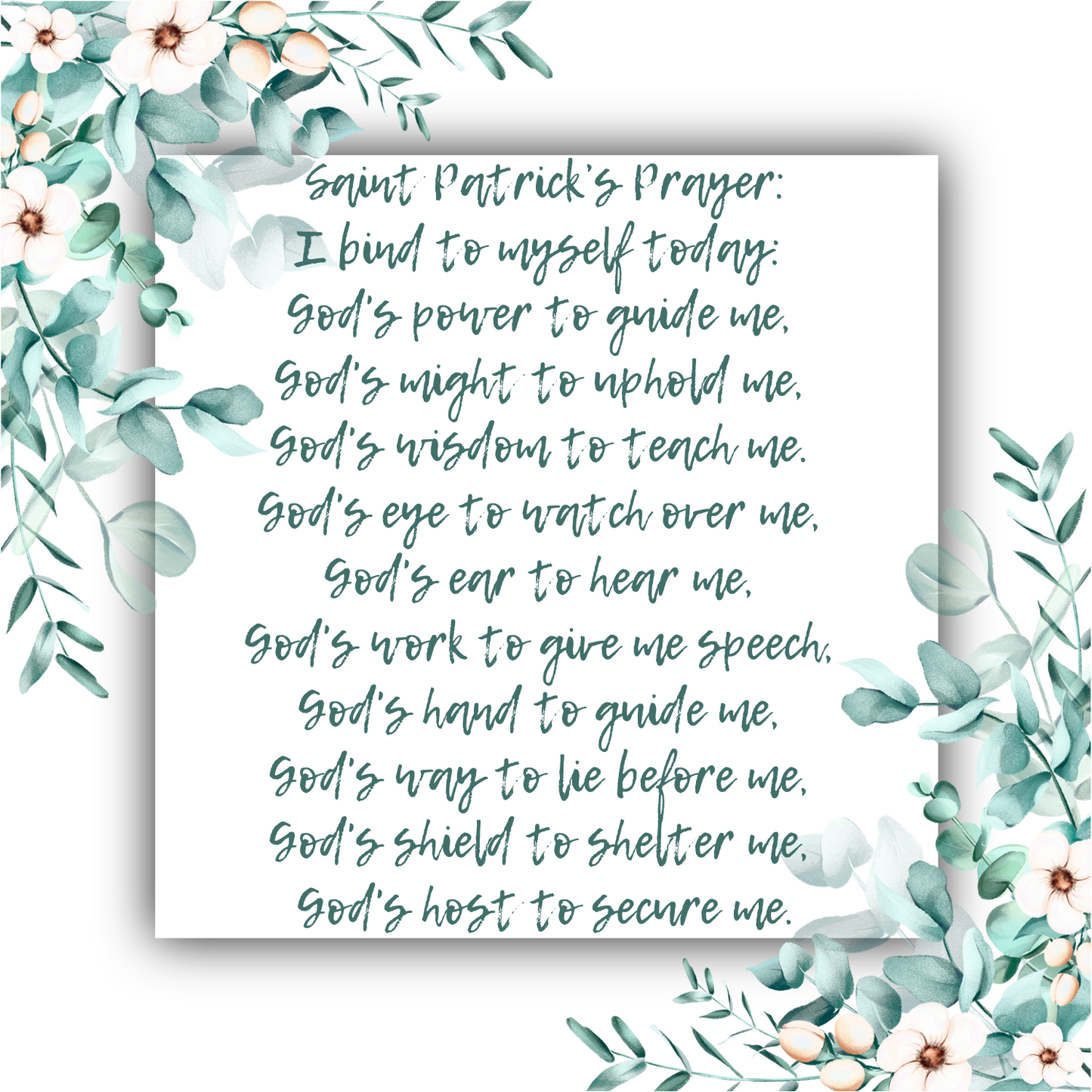 St Patrick's Prayer - Mobius Bracelet