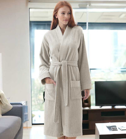 Women's Turkish Cotton Terry Cloth Kimono Robe