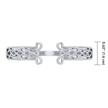 Celtic Knot Cuff Bracelet - Sterling Silver