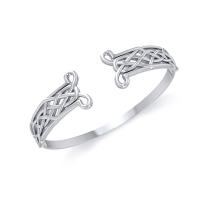 Celtic Knot Cuff Bracelet - Sterling Silver