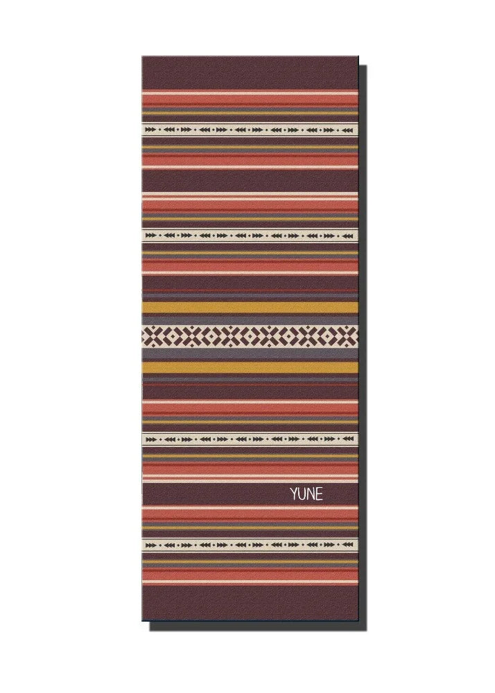 Yoga Mat | 6mm Thick | Striped | Non-Slip | Eco Friendly | Yune Yoga ...