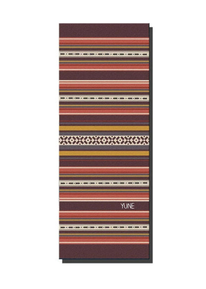 Yoga Mat | 6mm Thick | Striped | Non-Slip | Eco Friendly | Yune Yoga | Kim