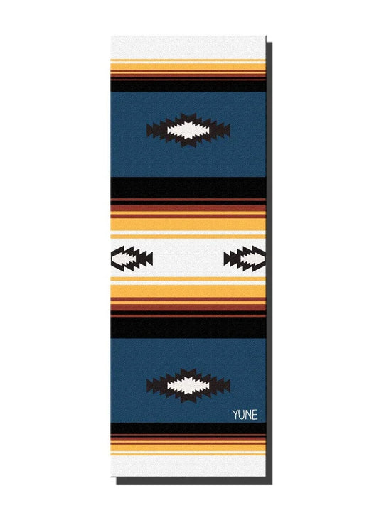 Nelson Yoga Mat – 6 mm Extra Thick, Non-Slip Eco-Friendly PER with Striped UV-Printed Design | Yune Yoga