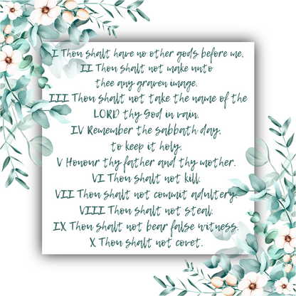 The Ten Commandments Mobius Bracelet