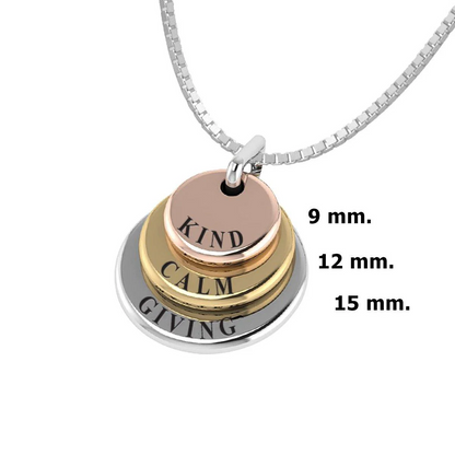 Words That Matter - Your Custom Text Necklace - Silver, Yellow Gold, Rose Gold