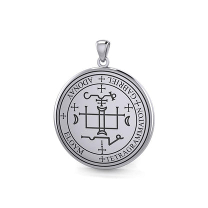 Sigil of the Archangel Gabriel Sterling Silver Pendant