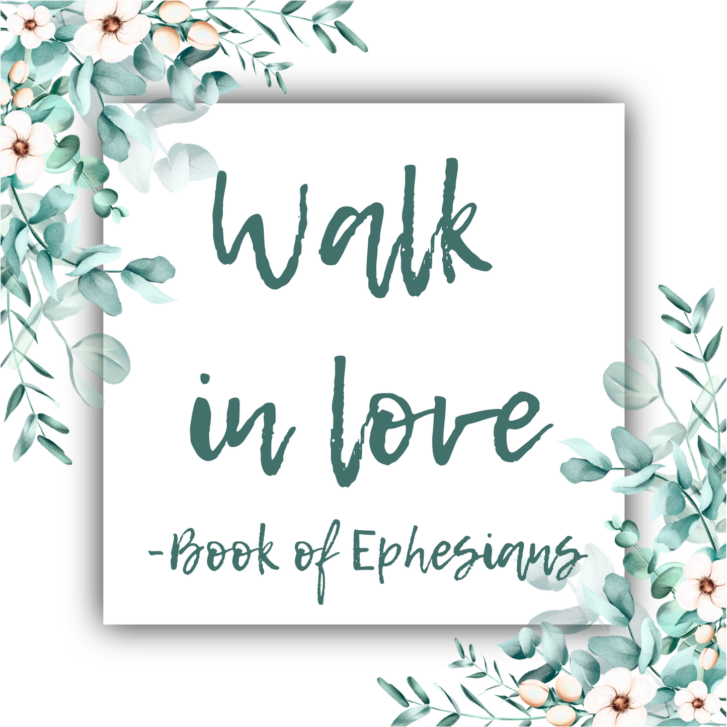 Walk in Love (Ephesians 5:2) - Heart Ribbon Necklace