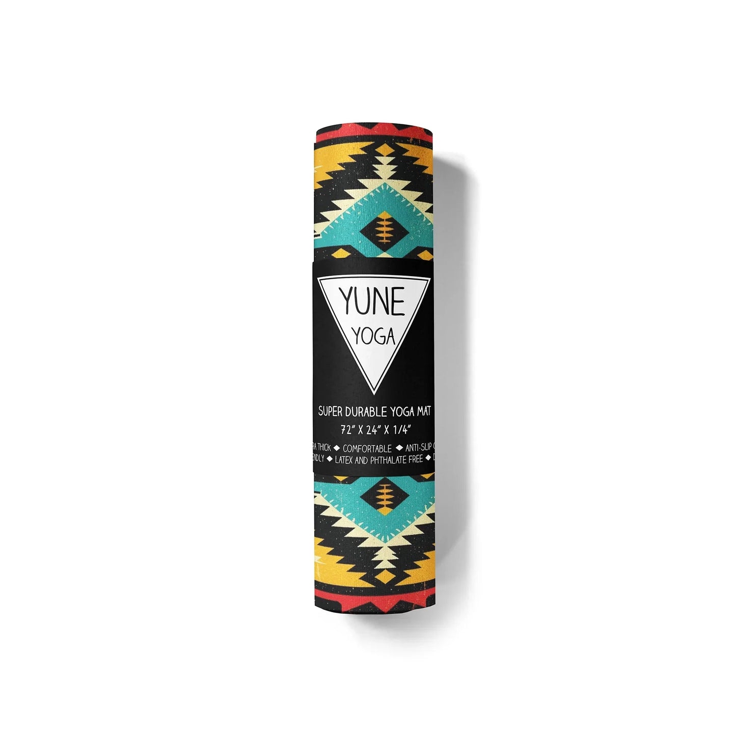 Wolfs Eye Yoga Mat – 6 mm Extra Thick, Double-Sided Non-Slip, Eco-Friendly PER with UV-Printed Design | Yune Yoga