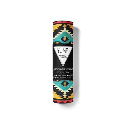 Wolfs Eye Yoga Mat – 6 mm Extra Thick, Double-Sided Non-Slip, Eco-Friendly PER with UV-Printed Design | Yune Yoga