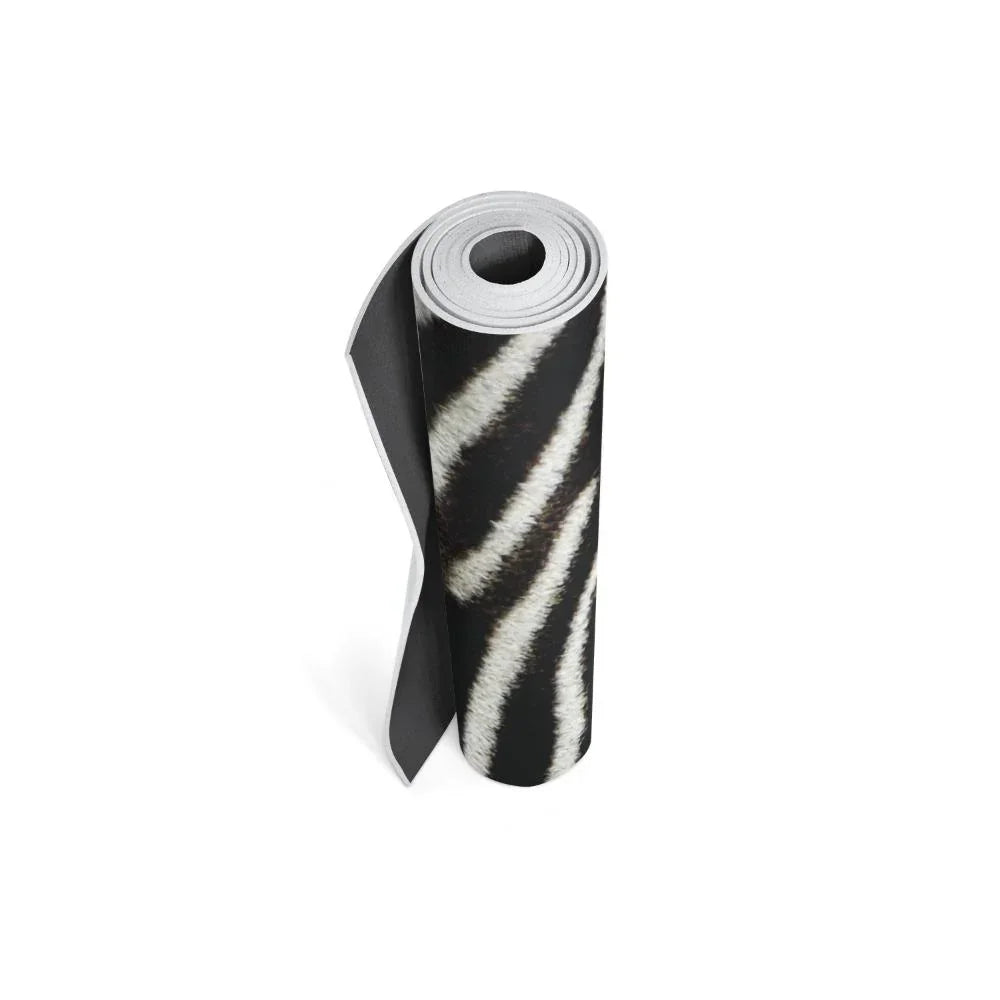 Zebra Stripe Eco-Friendly Yoga Mat – 6mm Cushioned, Non-Slip | Yune