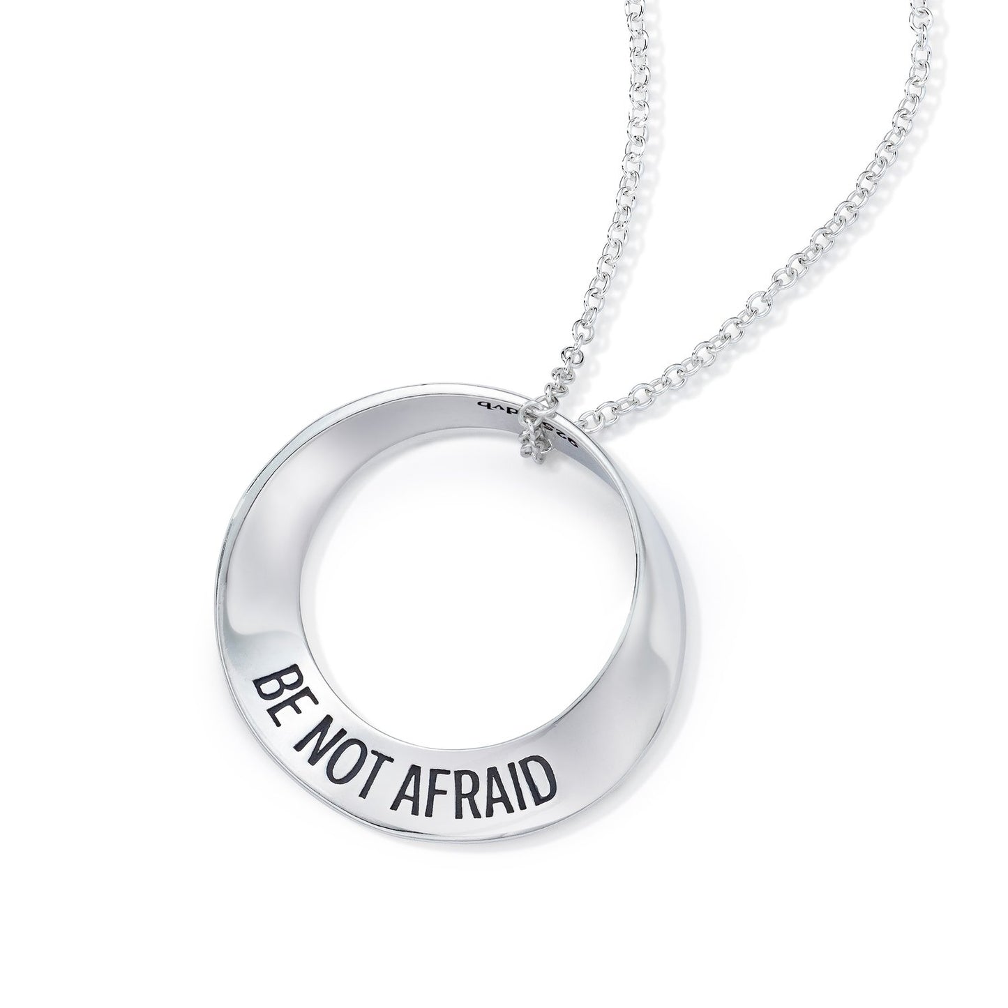 Be Not Afraid (Joshua 1:9) -  Mobius Necklace