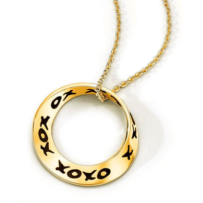 Hugs and Kisses Mobius Necklace