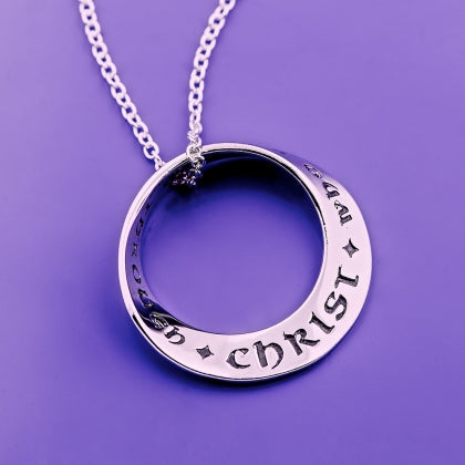 I Can Do All Things Through Christ - Mobius Necklace