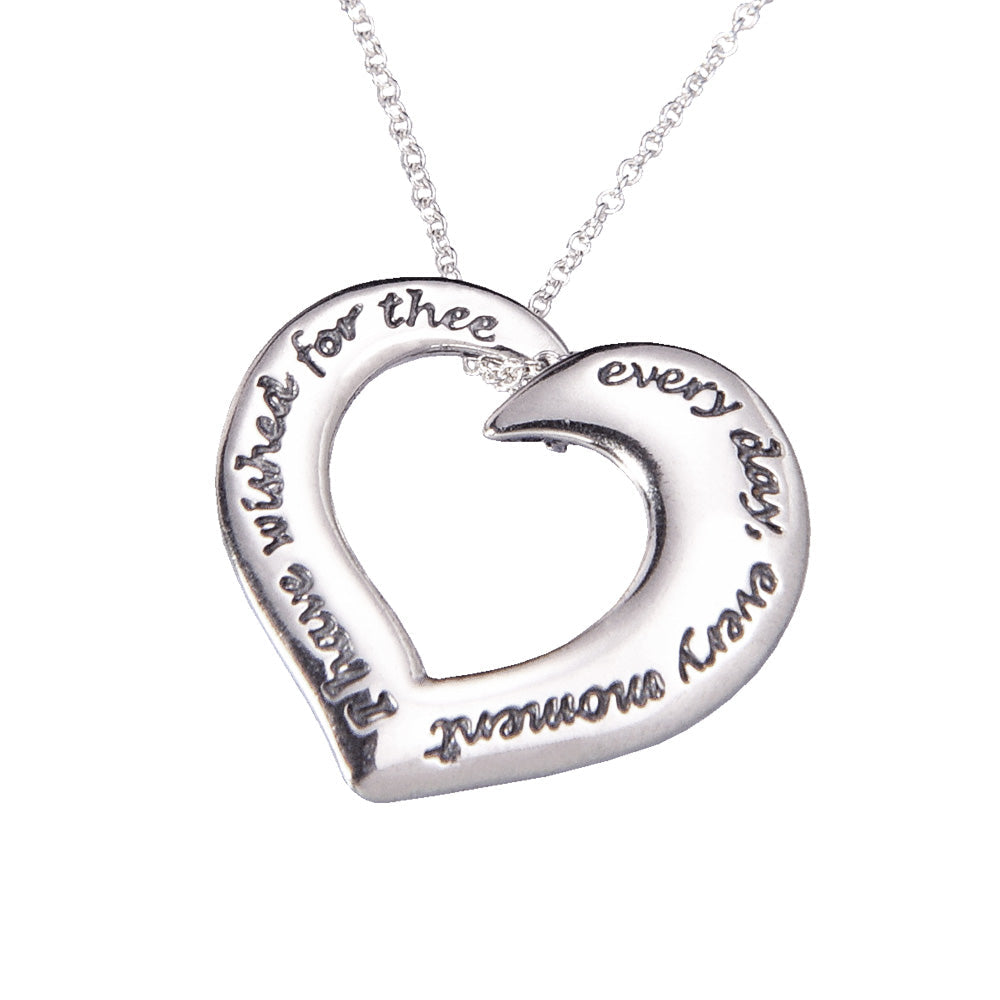 I Have Wished for Thee Every Day - Audubon Heart Necklace