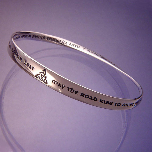 The Irish Prayer (May the Road Rise to Meet You) Mobius Bracelet