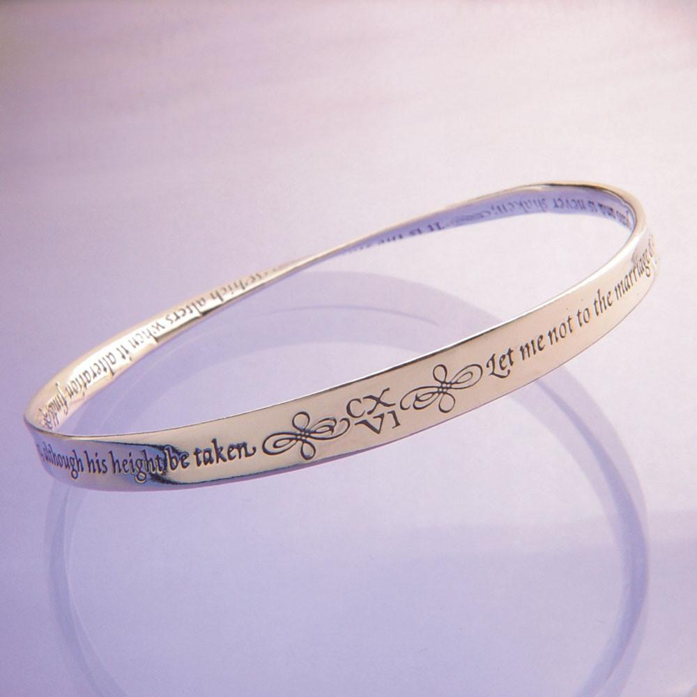 Shakespeare Sonnet 116 Mobius Bracelet