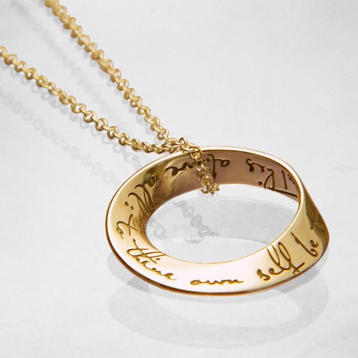 To Thine Own Self Be True (Hamlet) Mobius Necklace