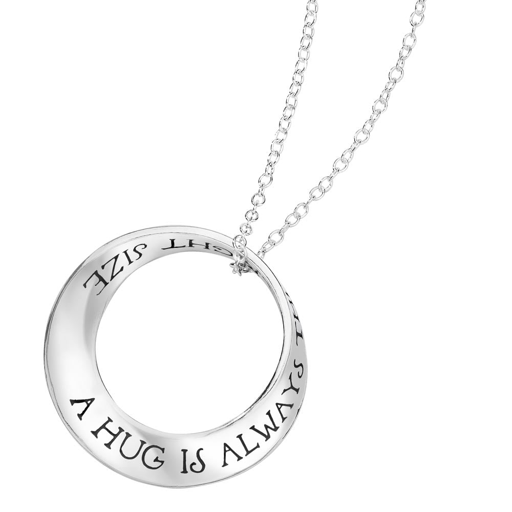 A Hug Is Always the Right Size (AA Milne: Winnie the Pooh) - Mobius Necklace