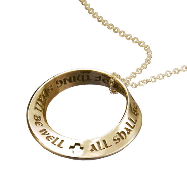 All Shall Be Well (Julian of Norwich) Mobius Necklace