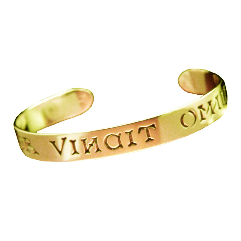 Love Conquers All / Amor Vincit Omnia (Virgil) - Cuff Bracelet