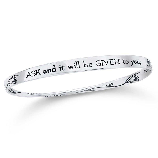 Ask and It Will Be Given to You (Matthew 7:7-11) - Mobius Bracelet