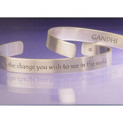 Be the Change You Wish to See - Gandhi Cuff Bracelet