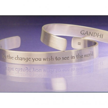 Be the Change You Wish to See - Gandhi Cuff Bracelet