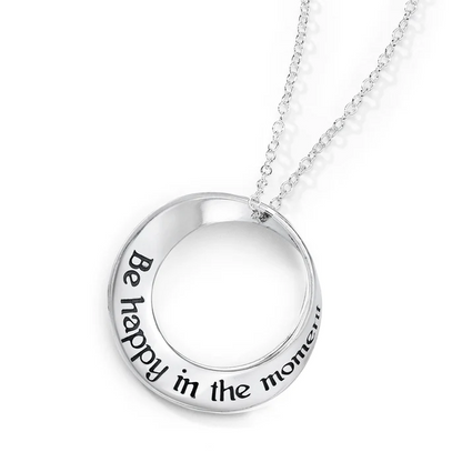 Be Happy in the Moment - Mother Teresa Mobius Necklace