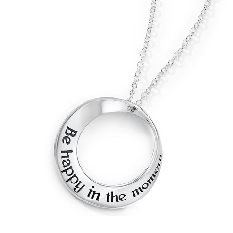 Be Happy in the Moment - Mother Teresa Mobius Necklace