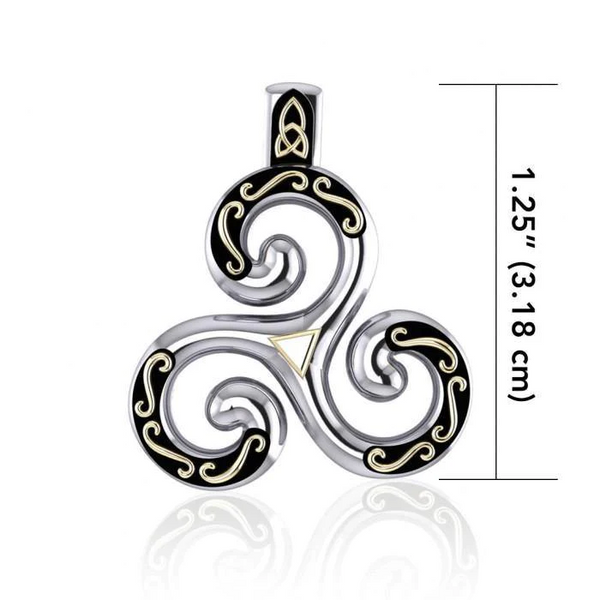 Believe in the Spiral of Life ~ Sterling Silver Celtic Triquetra Necklace