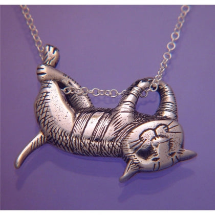 Dangling Cat (Edward Gorey) Necklace