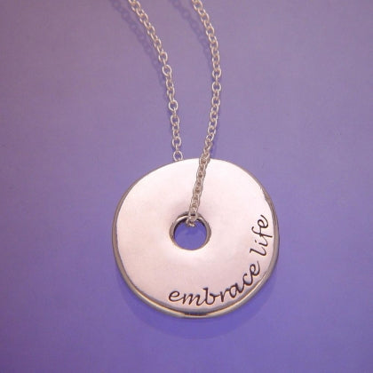 Embrace Life - Pi Disc Necklace