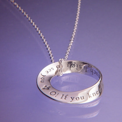 If You Knew How Much I Sigh to See You - Mobius Necklace