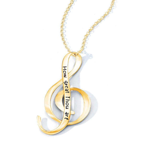 How Great Thou Art - G Clef Necklace