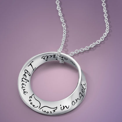 I Believe in Angels - Mobius Necklace