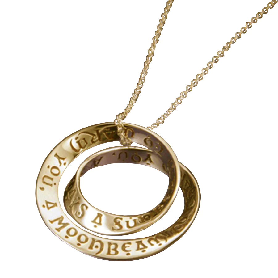 Irish Blessing Double Mobius Necklace