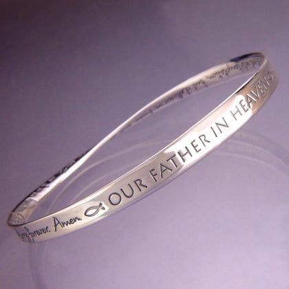 Lord's Prayer in English NIV (The Our Father) - Mobius Bracelet