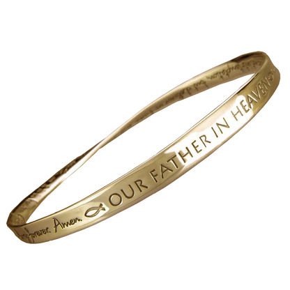 Lord's Prayer in English NIV (The Our Father) - Mobius Bracelet