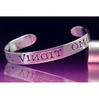 Love Conquers All / Amor Vincit Omnia (Virgil) - Cuff Bracelet