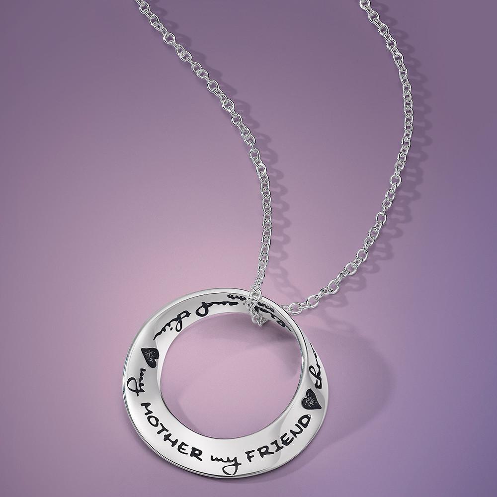 My Mother, My Friend, Through Thick and Thin - Mobius Necklace