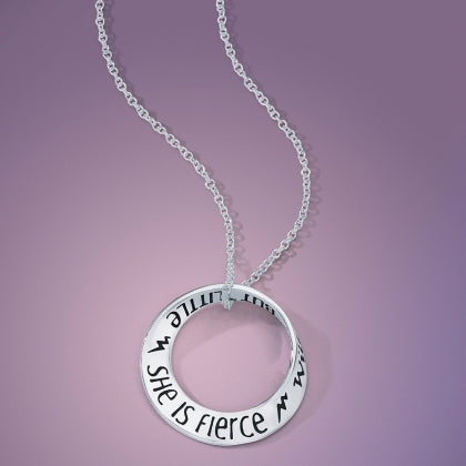 Though She Be But Little, She Is Fierce - Mobius Necklace