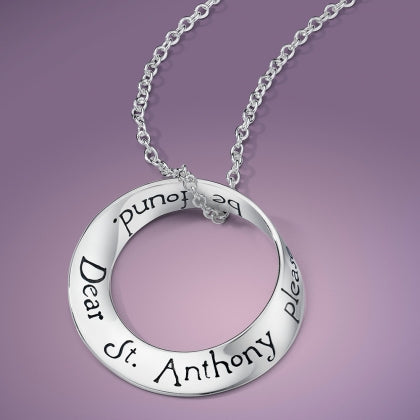 St Anthony's Prayer - Mobius Necklace