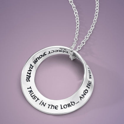 Trust in the Lord Mobius Necklace